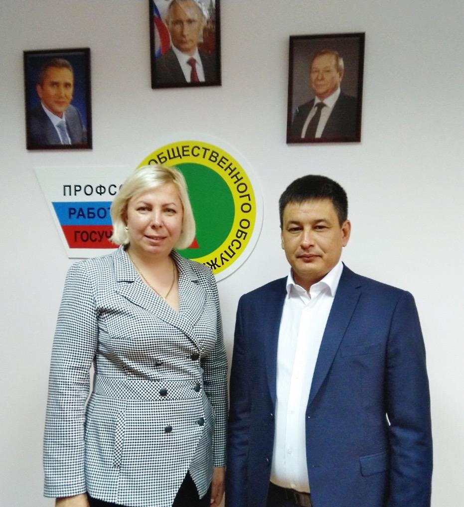 Встреча с председателем ДОСААФ России Тюменской области